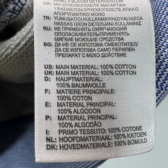 Adidas Trefoil Crew Neck Sweatshirt Womens Size Medium Blue Heathered Terry - Picture 10 of 13